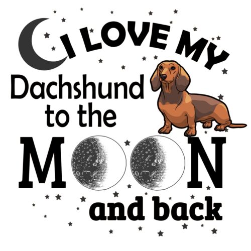 05 i love my Dachshund black Thumbnail