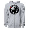 Icon Unisex Lightweight Loopback Terry Full-Zip Hooded Sweatshirt Thumbnail