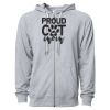 Icon Unisex Lightweight Loopback Terry Full-Zip Hooded Sweatshirt Thumbnail