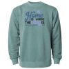 Unisex Midweight Pigment-Dyed Crewneck Sweatshirt Thumbnail