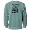 Unisex Midweight Pigment-Dyed Crewneck Sweatshirt Thumbnail